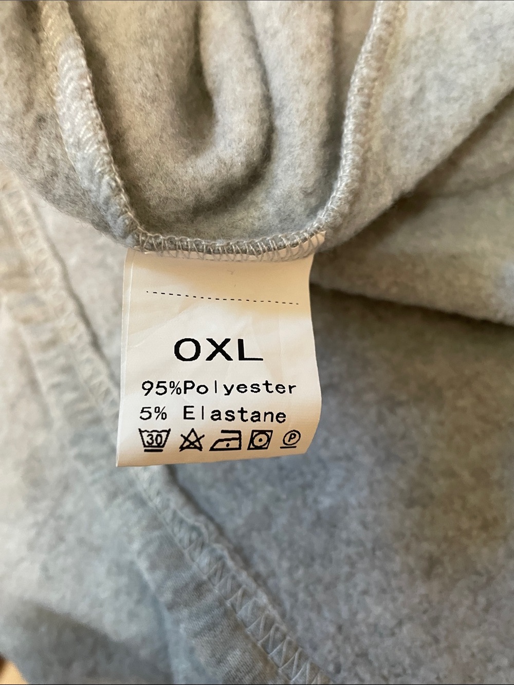 Gray Ruffle Hem Sweatshirt Dress - Picture 3 of 3